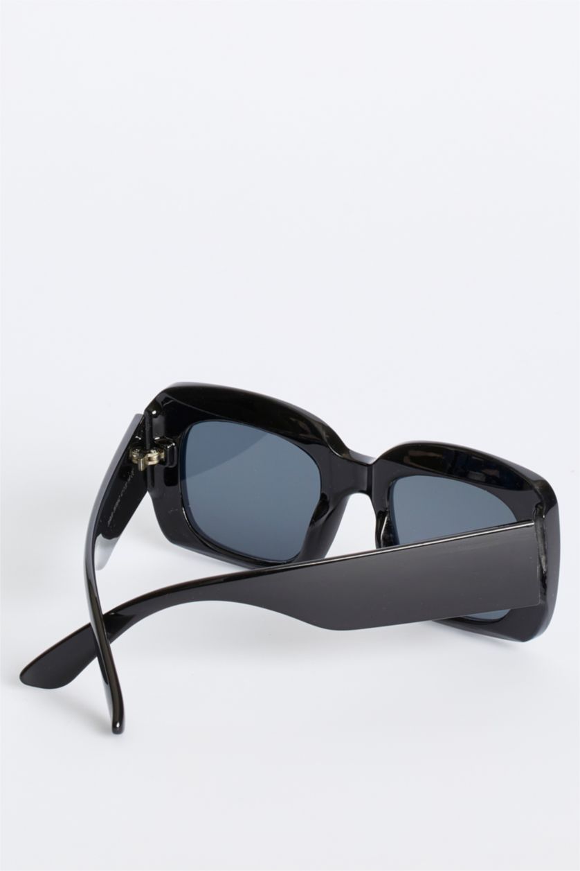 FEMME Noir Lunettes de soleil unisexe