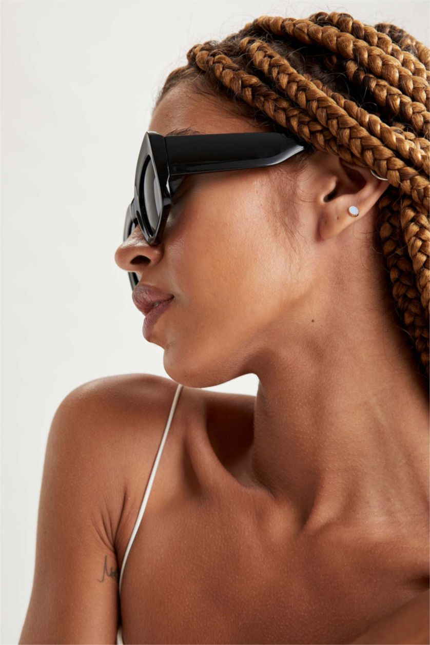 FEMME Noir Lunettes de soleil unisexe