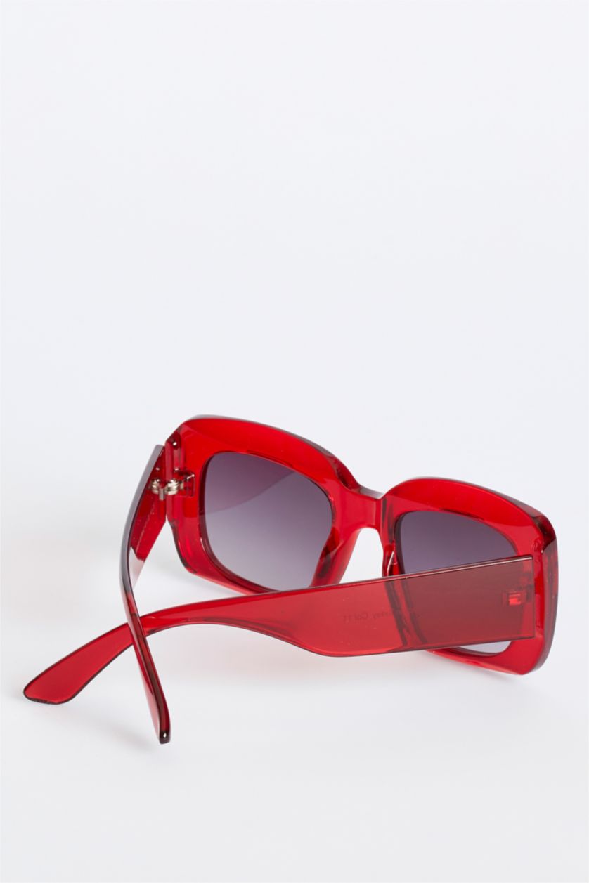 FEMME Rouge Lunettes de soleil unisexe