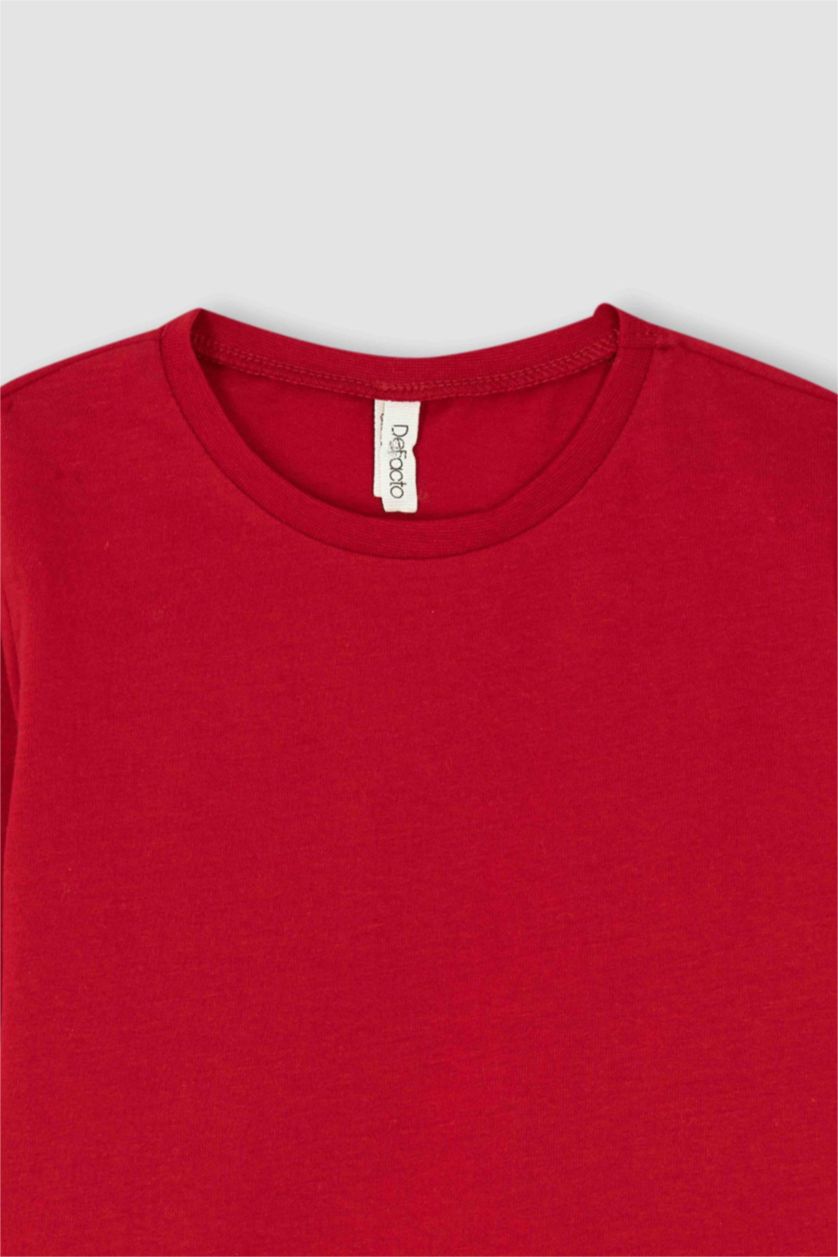 GIRLS & TEENS Red Regular Fit Long Sleeve T-Shirt