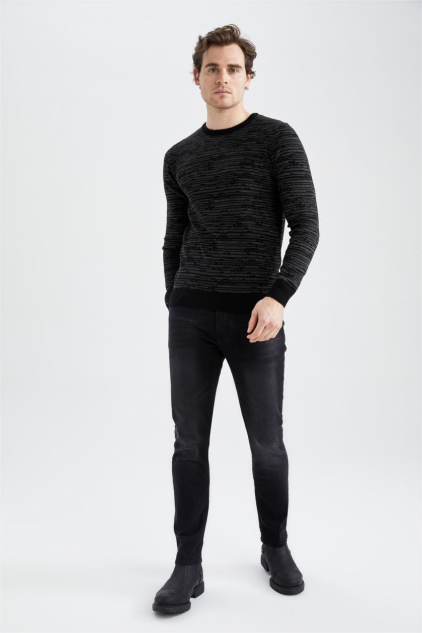 MAN Black Slim Fit Pullover