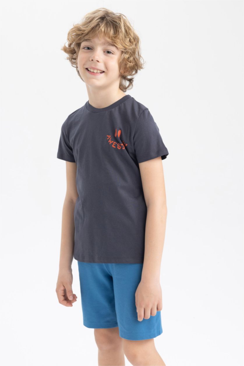 BOYS & TEENS Anthracite Regular Fit Short Sleeve T-Shirt