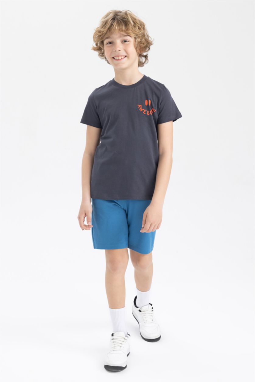BOYS & TEENS Anthracite Regular Fit Short Sleeve T-Shirt