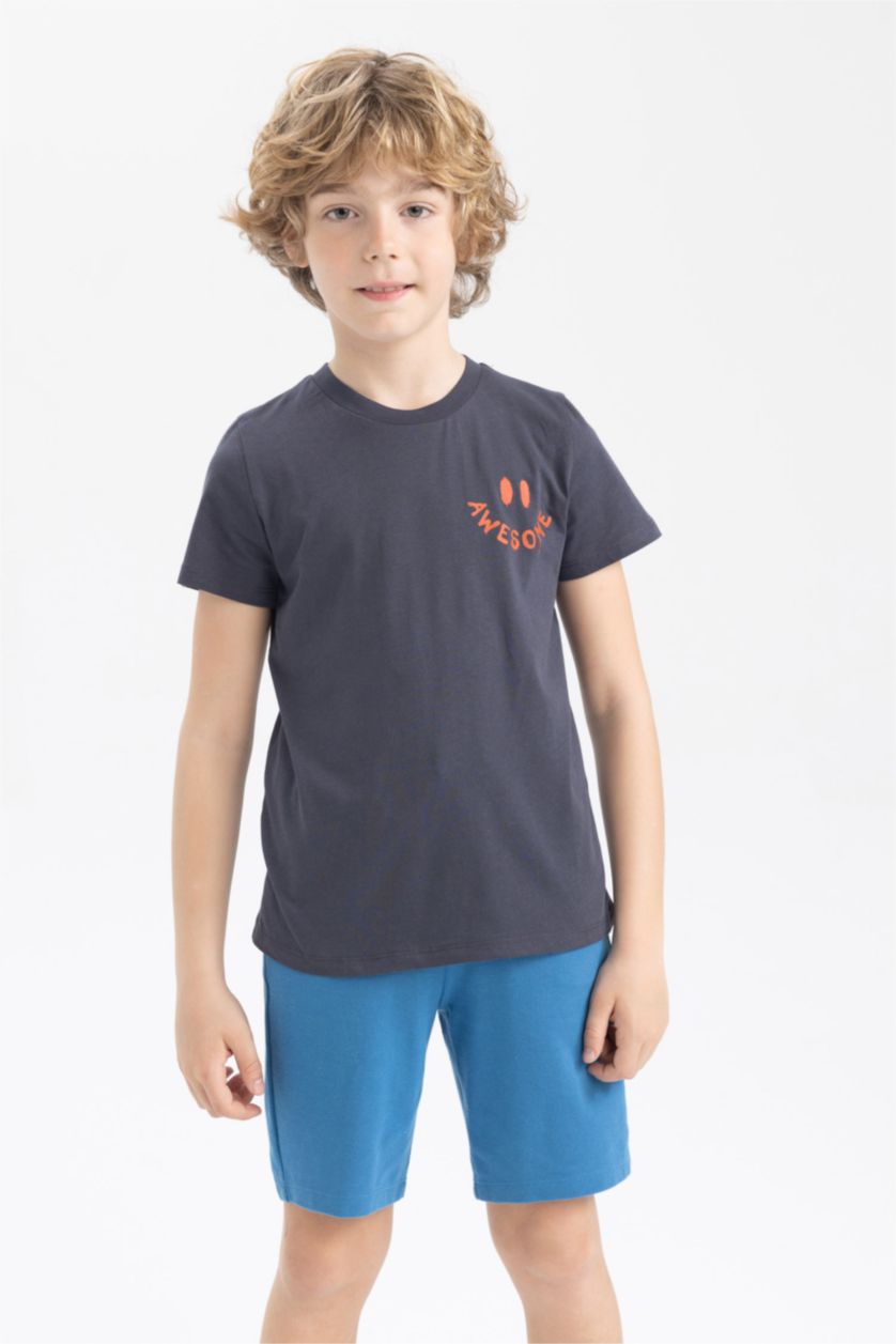 BOYS & TEENS Anthracite Regular Fit Short Sleeve T-Shirt