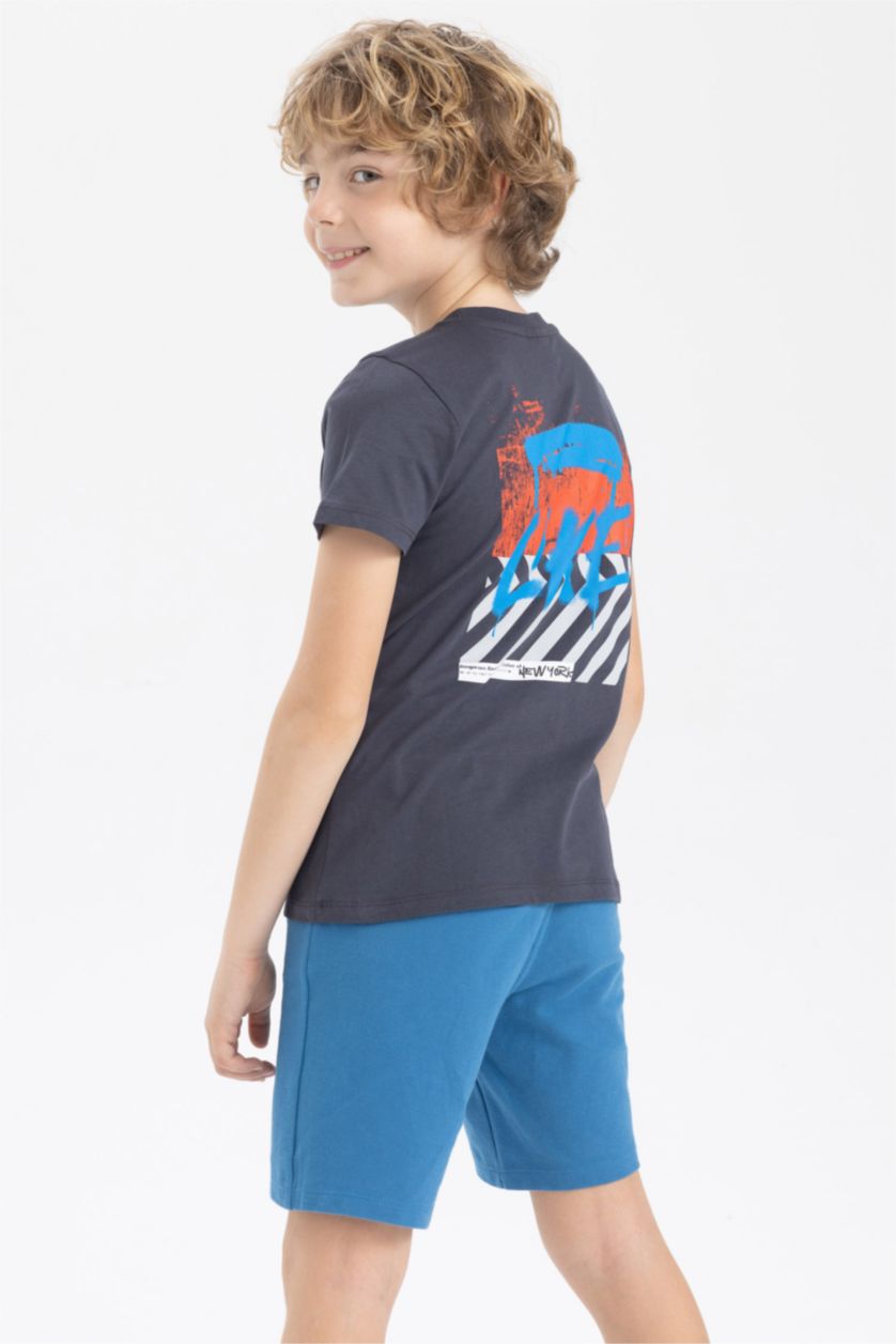 BOYS & TEENS Anthracite Regular Fit Short Sleeve T-Shirt