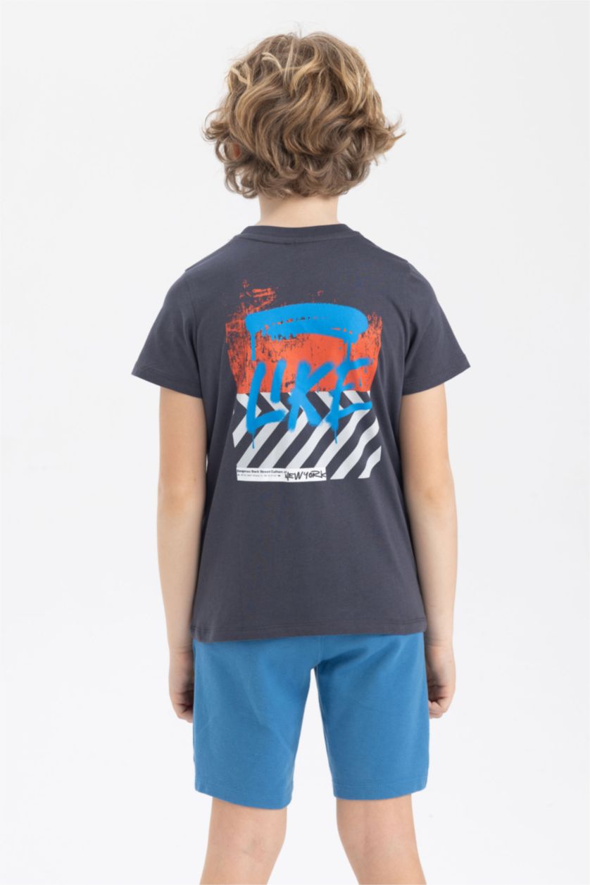 BOYS & TEENS Anthracite Regular Fit Short Sleeve T-Shirt