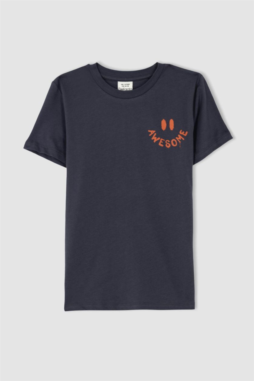 BOYS & TEENS Anthracite Regular Fit Short Sleeve T-Shirt