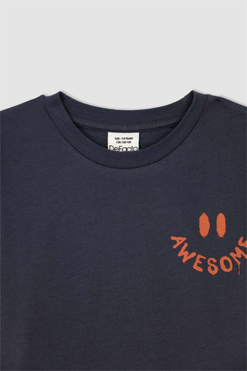 BOYS & TEENS Anthracite Regular Fit Short Sleeve T-Shirt