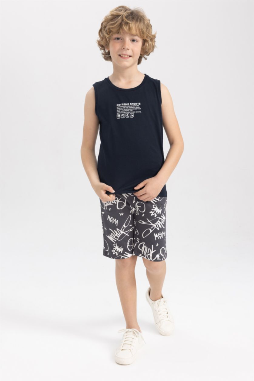 Мальчики и подростки Антрацит Шорты стандартного кроя для мальчиков