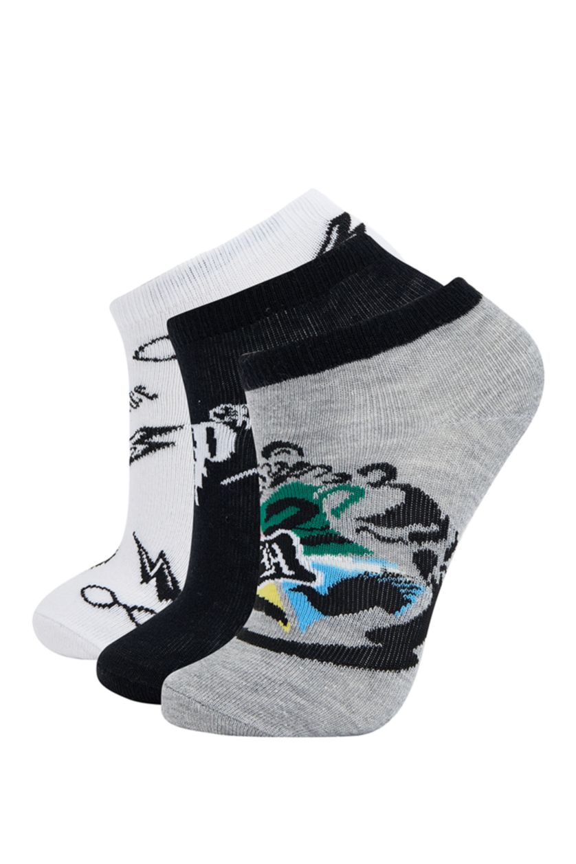 GARÇONS Karma Lot de 3 chaussettes chaussons sous licence pour garçon Harry Potter