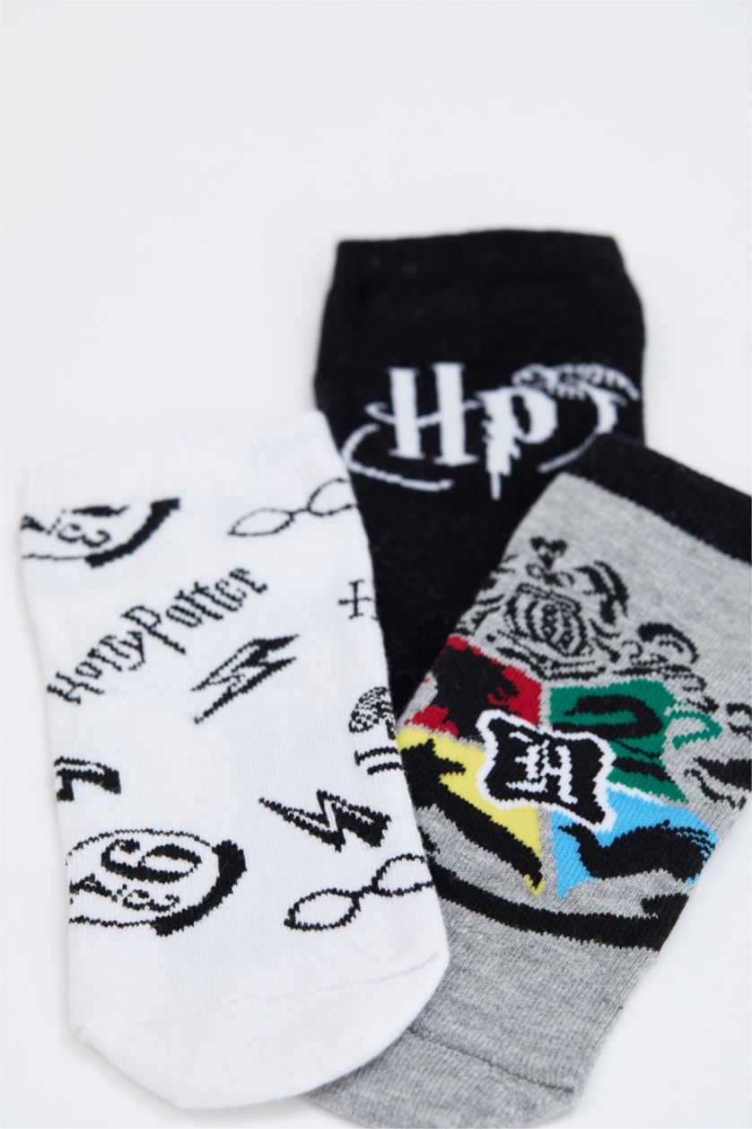 GARÇONS Karma Lot de 3 chaussettes chaussons sous licence pour garçon Harry Potter