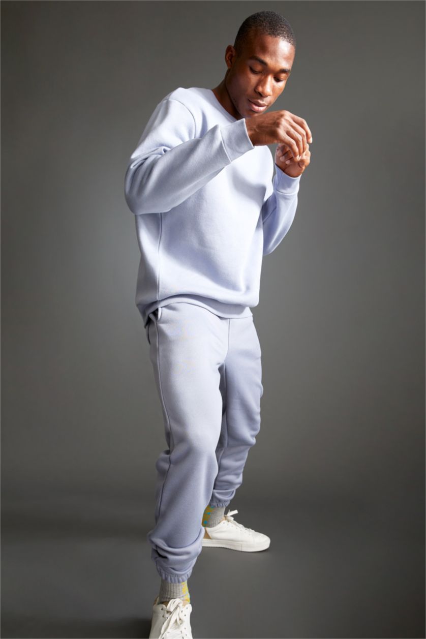 MAN Blue Regular Fit Basic Jogger Sweatpants