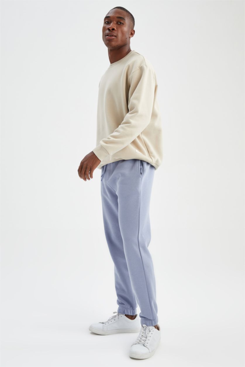 MAN Blue Regular Fit Basic Jogger Sweatpants