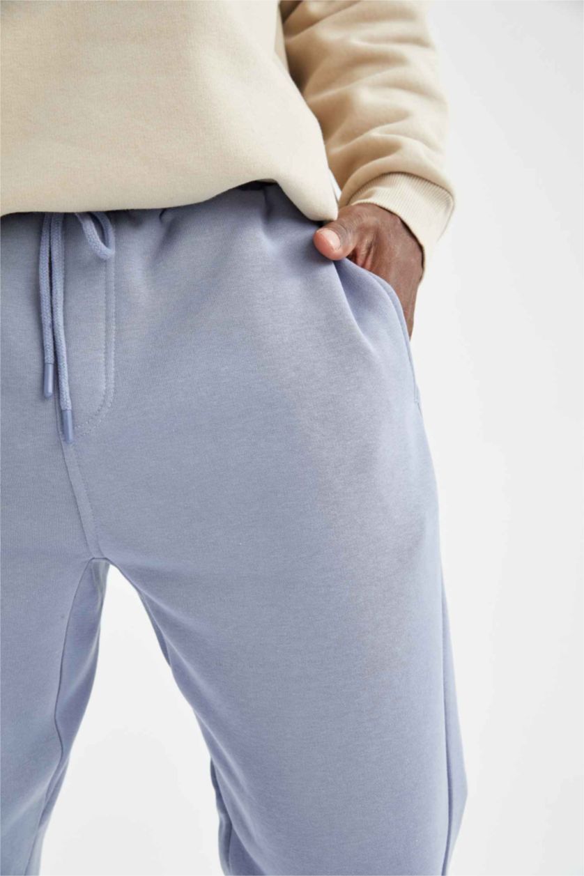 MAN Blue Regular Fit Basic Jogger Sweatpants