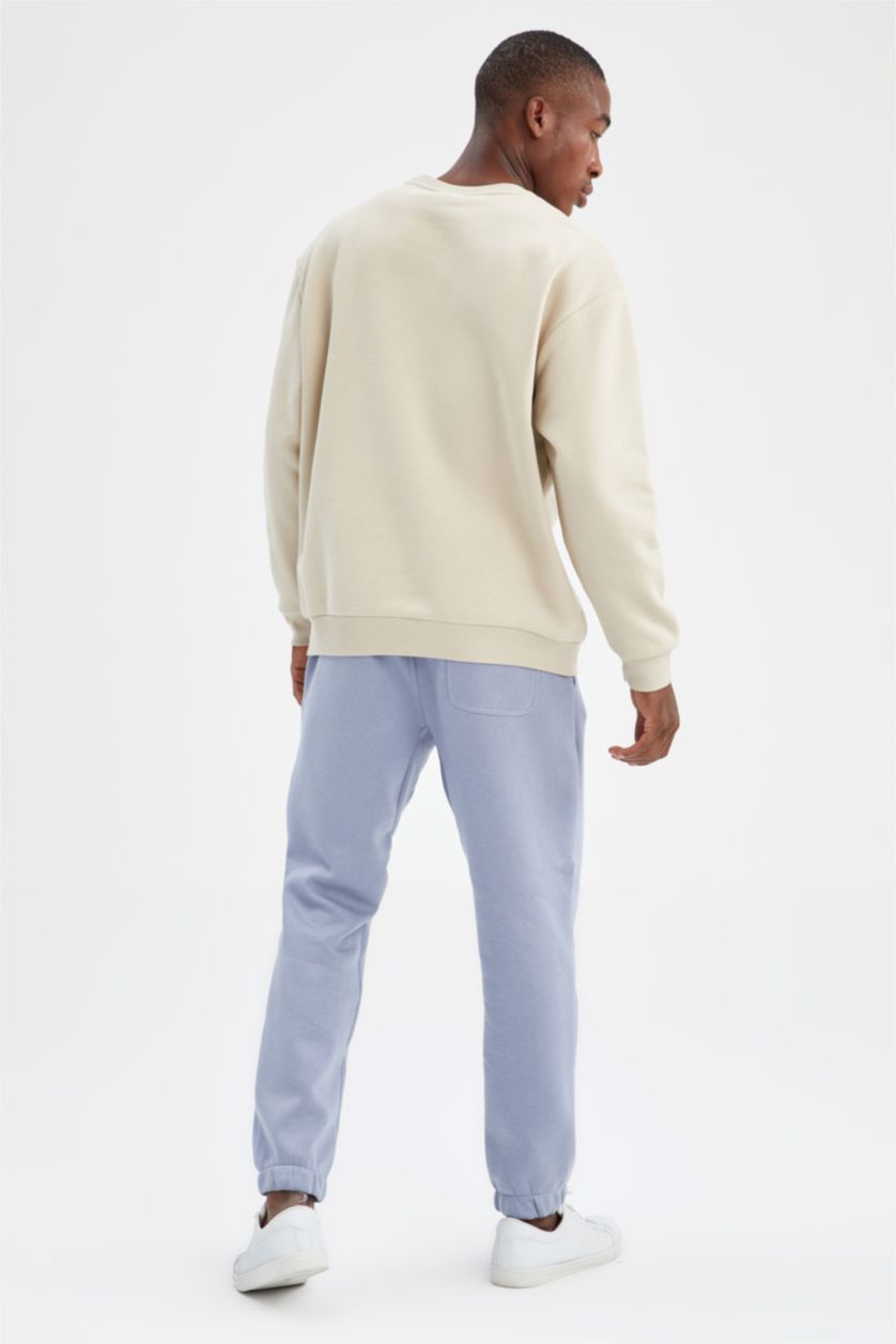 MAN Blue Regular Fit Basic Jogger Sweatpants