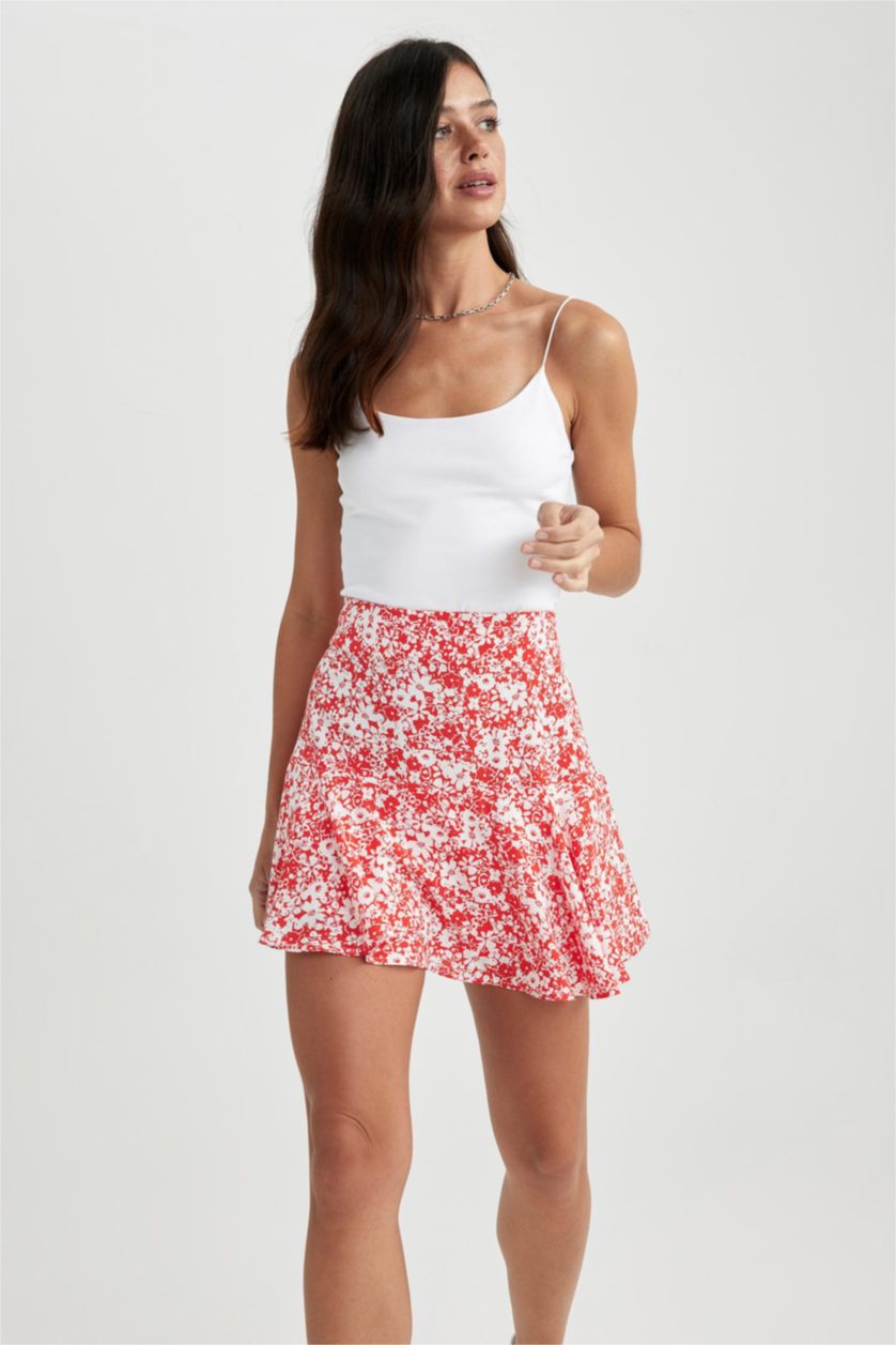 WOMAN White Slim Fit Elastic Rope Strap Cotton Singlet