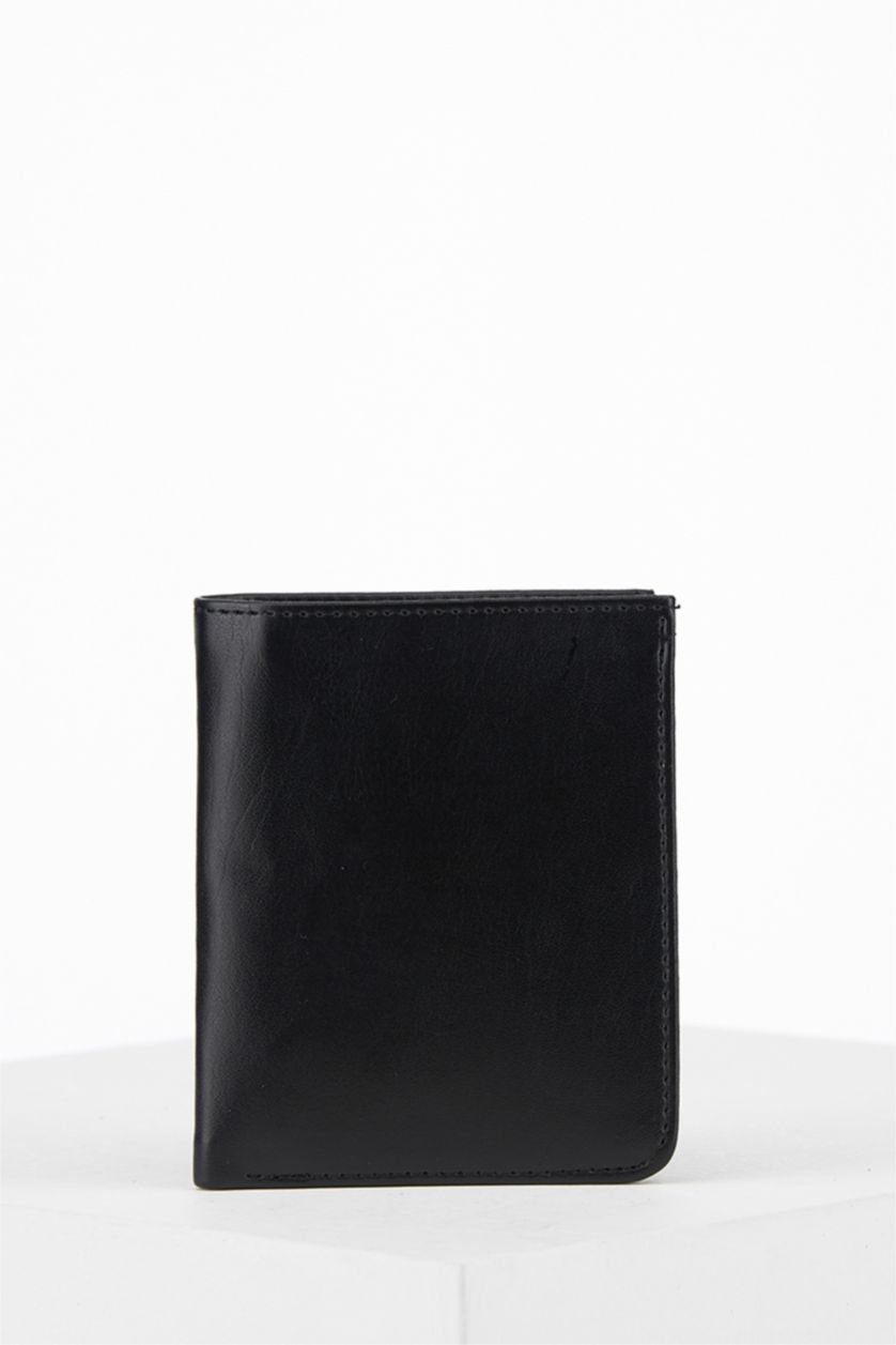 HOMME Noir Portefeuille en similicuir