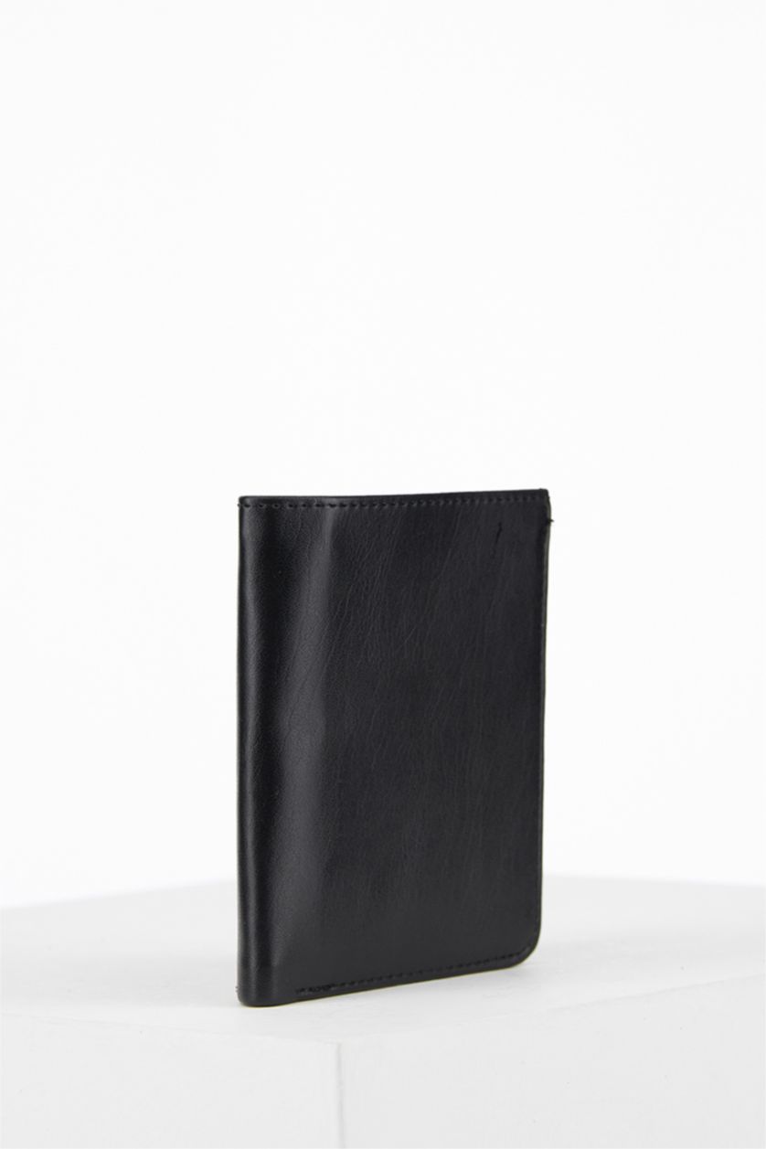 HOMME Noir Portefeuille en similicuir