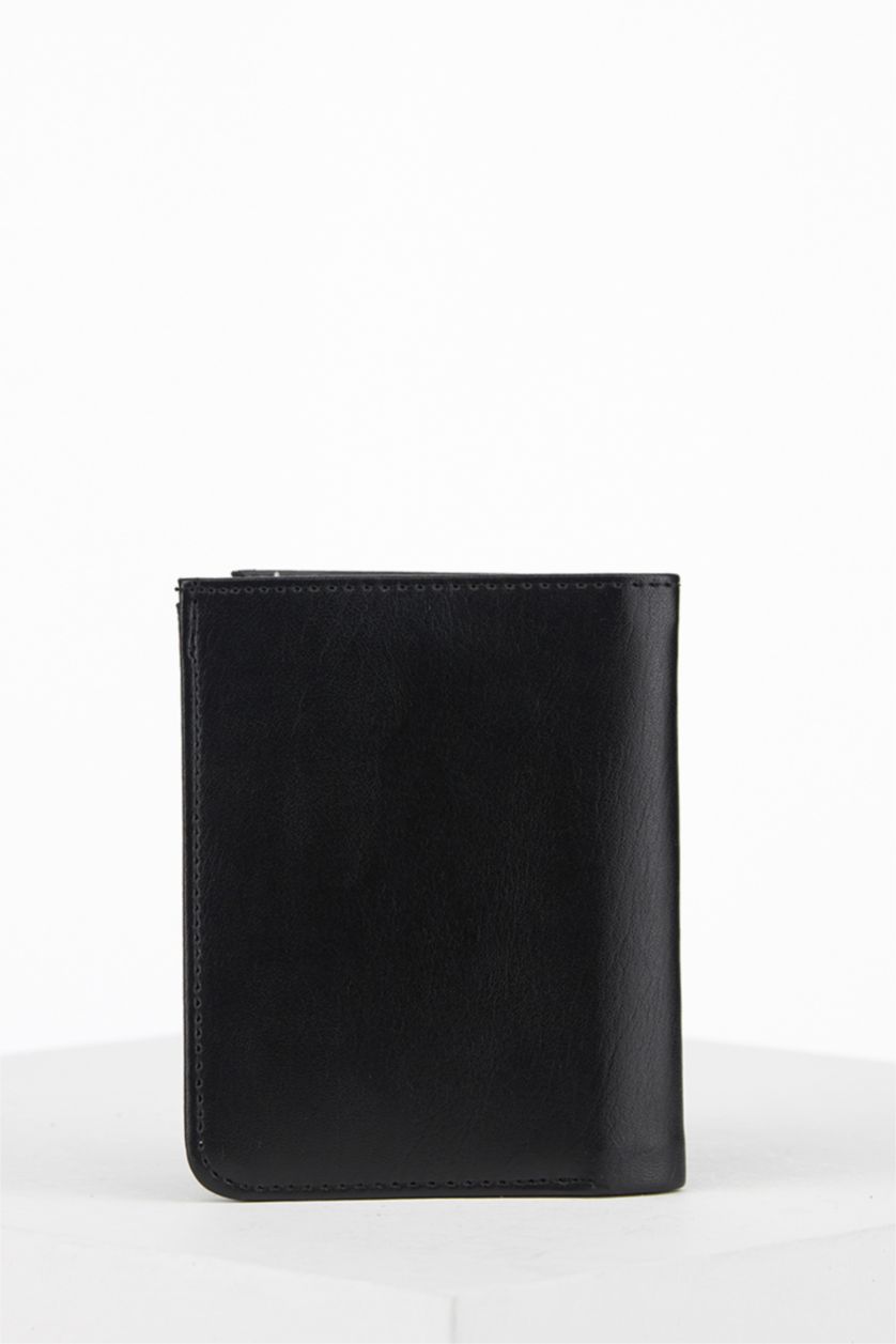 HOMME Noir Portefeuille en similicuir