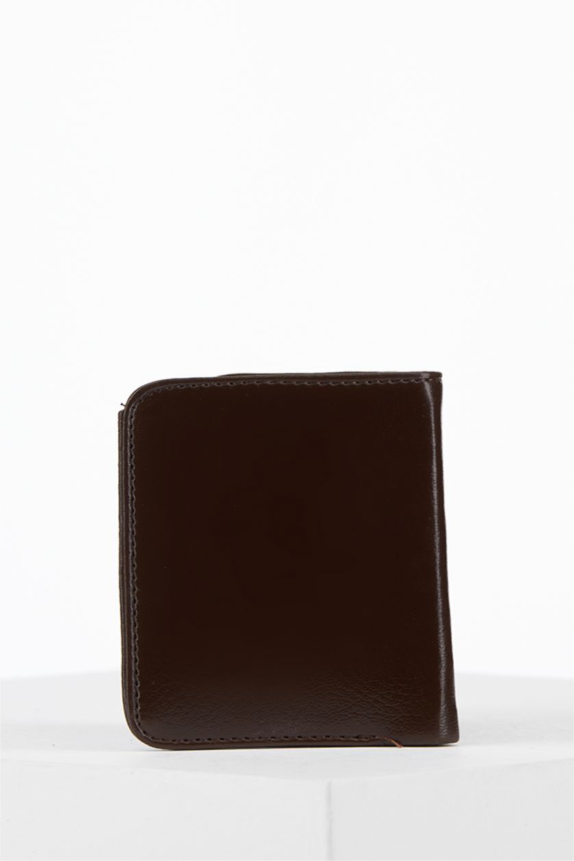 رجال بني محفظة جلد صناعي