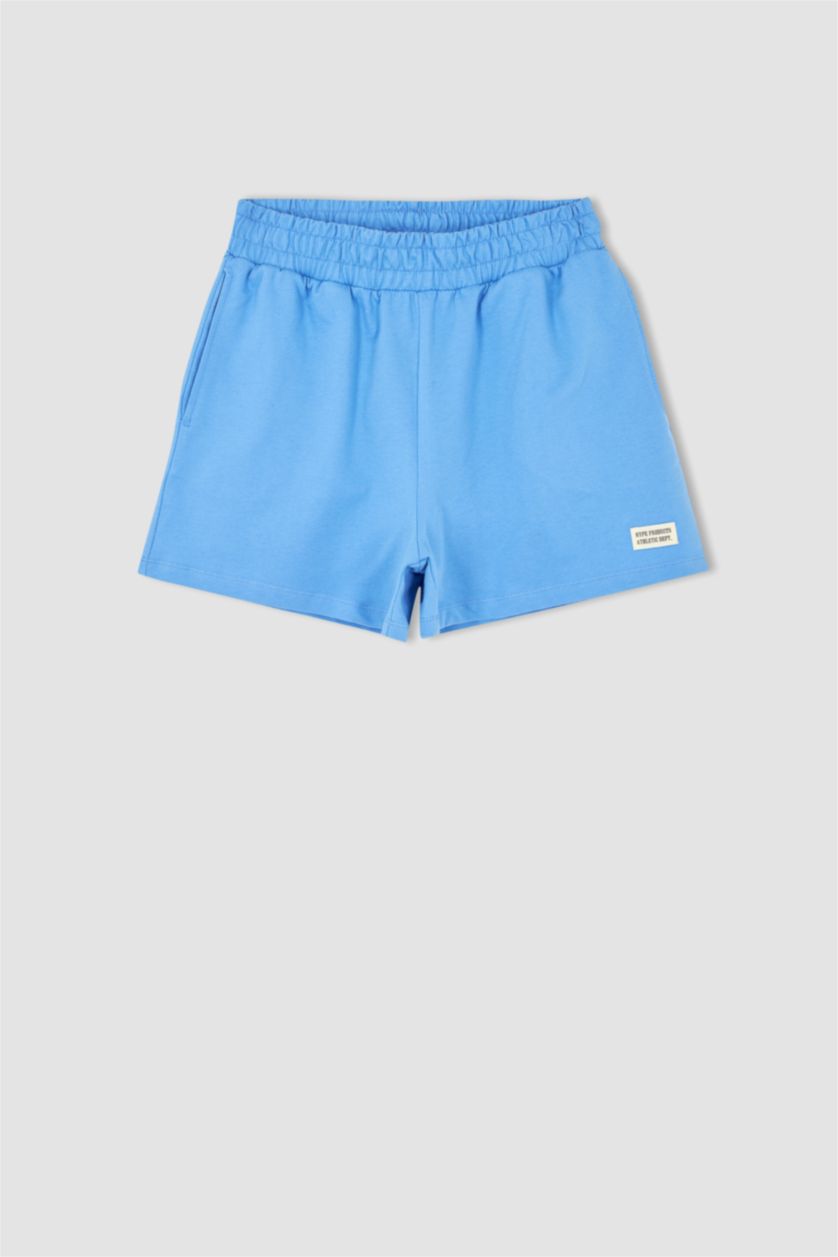 WOMAN Blue Slim Fit Shorts