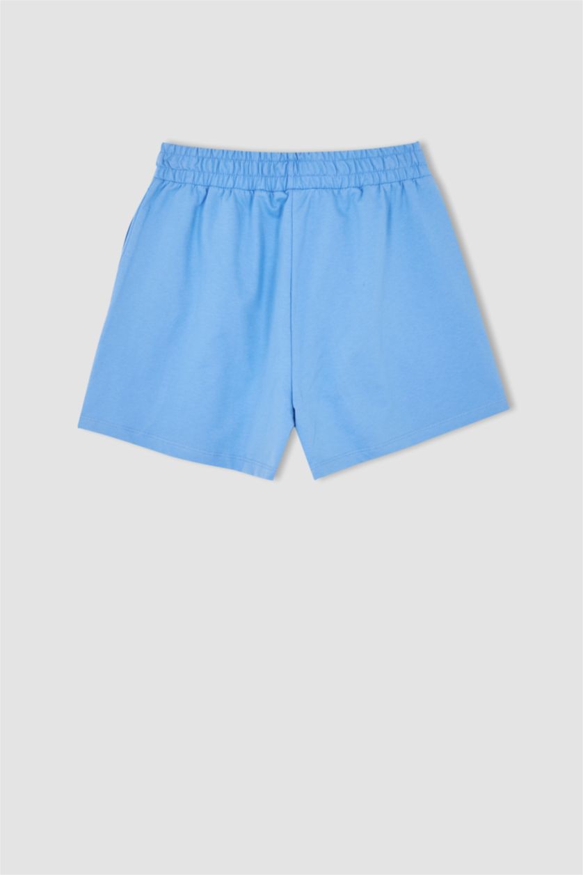 WOMAN Blue Slim Fit Shorts