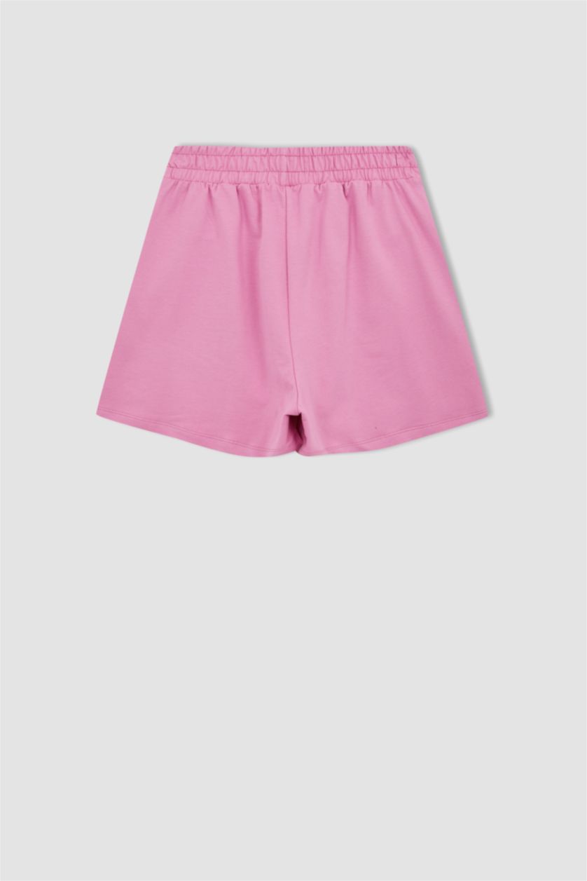 WOMAN Lilac DeFactoFit Slim Fit 100% Cotton Shorts