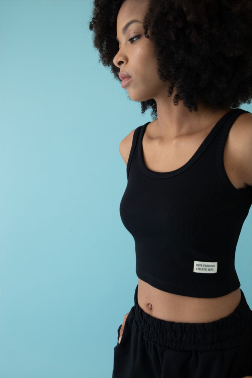 FEMME Noir Coupe slim raccourcie