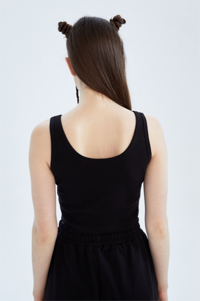 FEMME Noir Coupe slim raccourcie