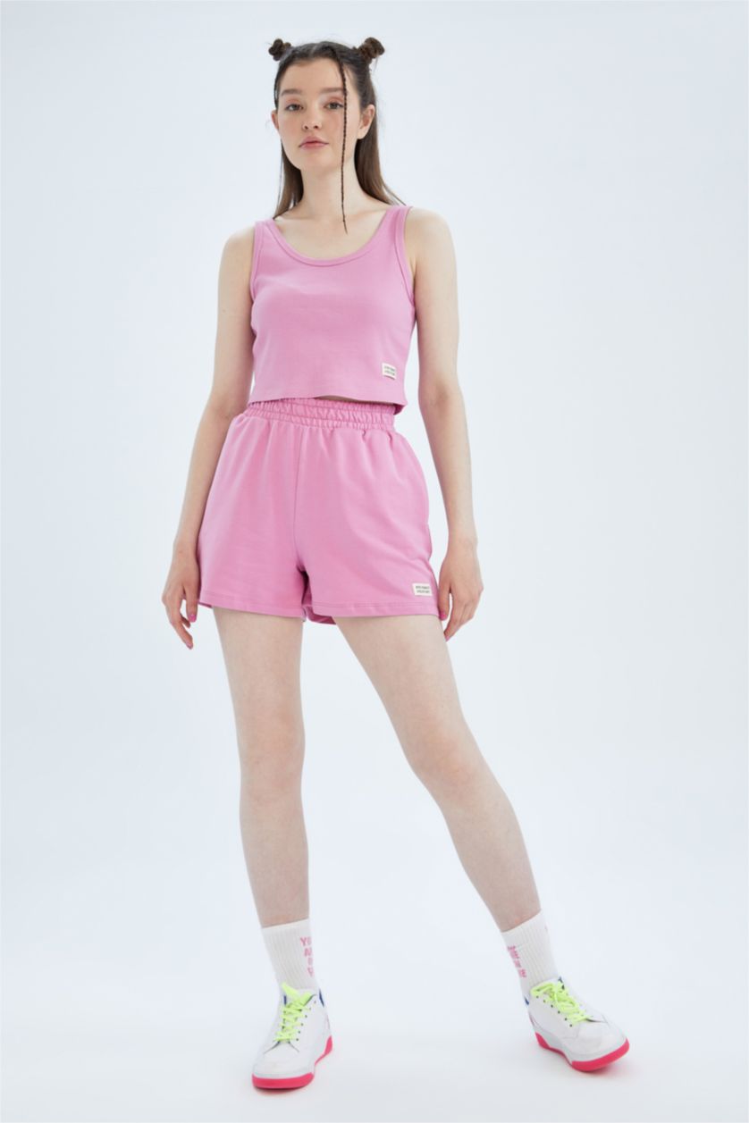 FEMME Violet Coupe slim raccourcie