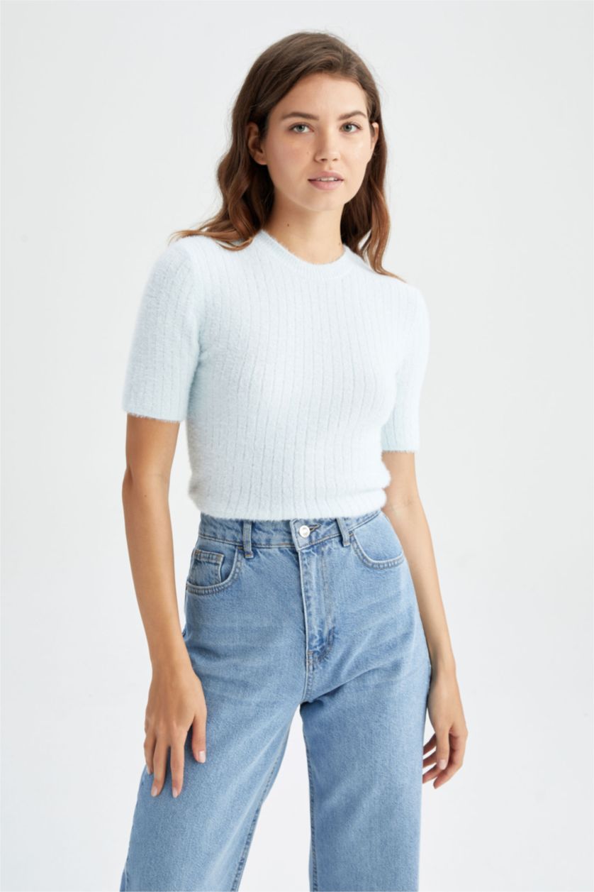 WOMAN Lilac Slim Fit Pullover