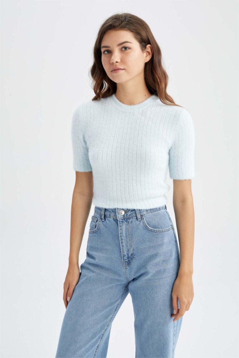 WOMAN Lilac Slim Fit Pullover