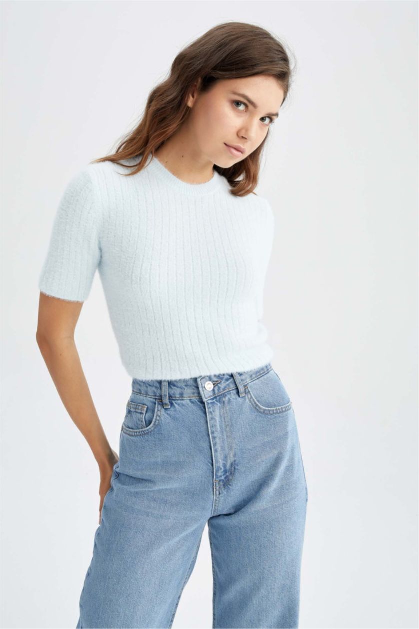 WOMAN Lilac Slim Fit Pullover