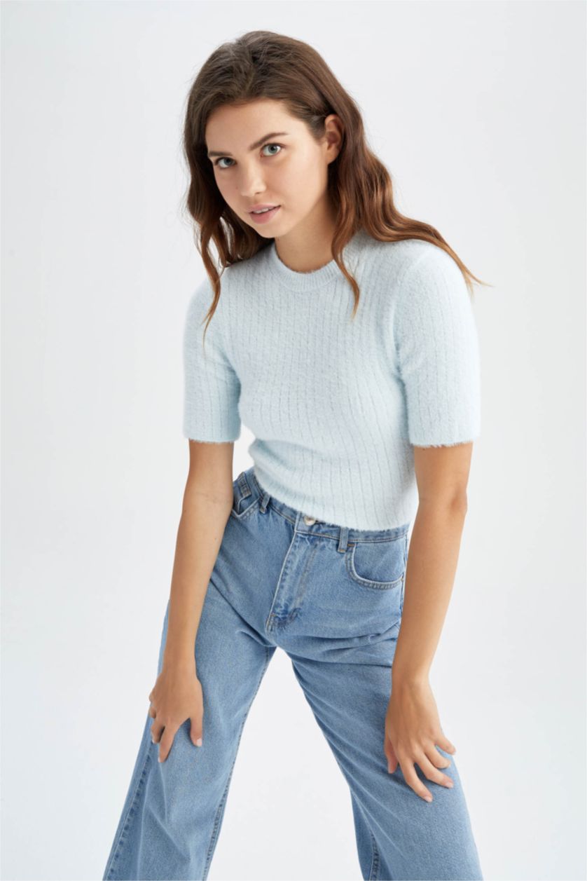 WOMAN Lilac Slim Fit Pullover