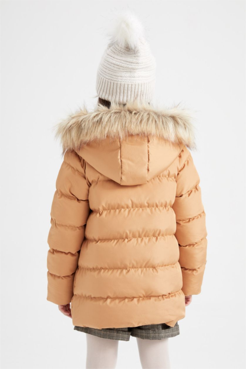 Дівчачий Верблюжа шерсть Парка стандартного крою для дівчаток