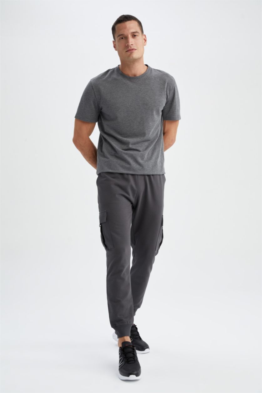 Erkek Antrasit Regular Fıt Pantolon