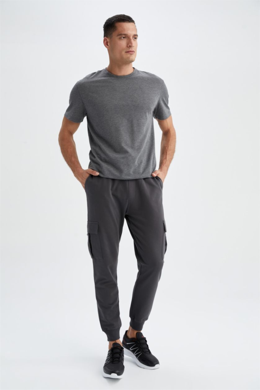 Erkek Antrasit Regular Fıt Pantolon