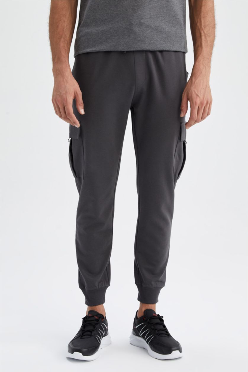 Erkek Antrasit Regular Fıt Pantolon