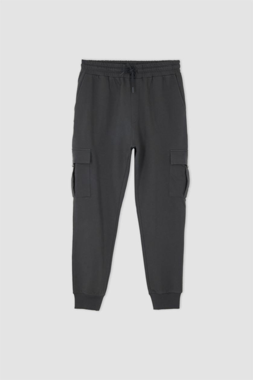 Erkek Antrasit Regular Fıt Pantolon