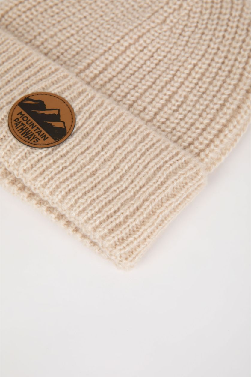 HOMME Beige Bonnet d'hiver Homme