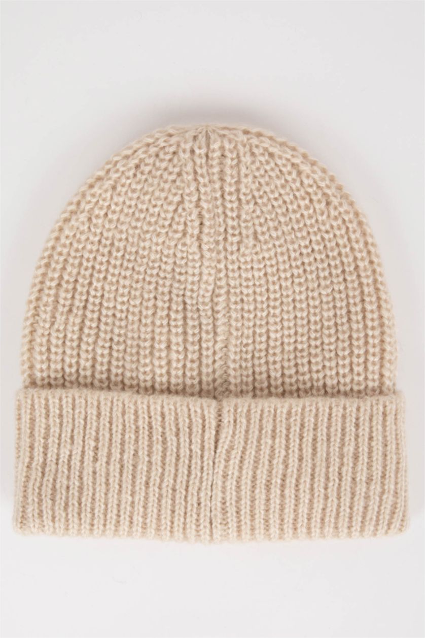 HOMME Beige Bonnet d'hiver Homme