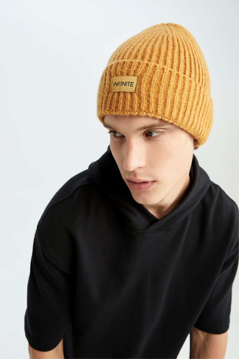 HOMME Jaune Bonnet d'hiver Homme