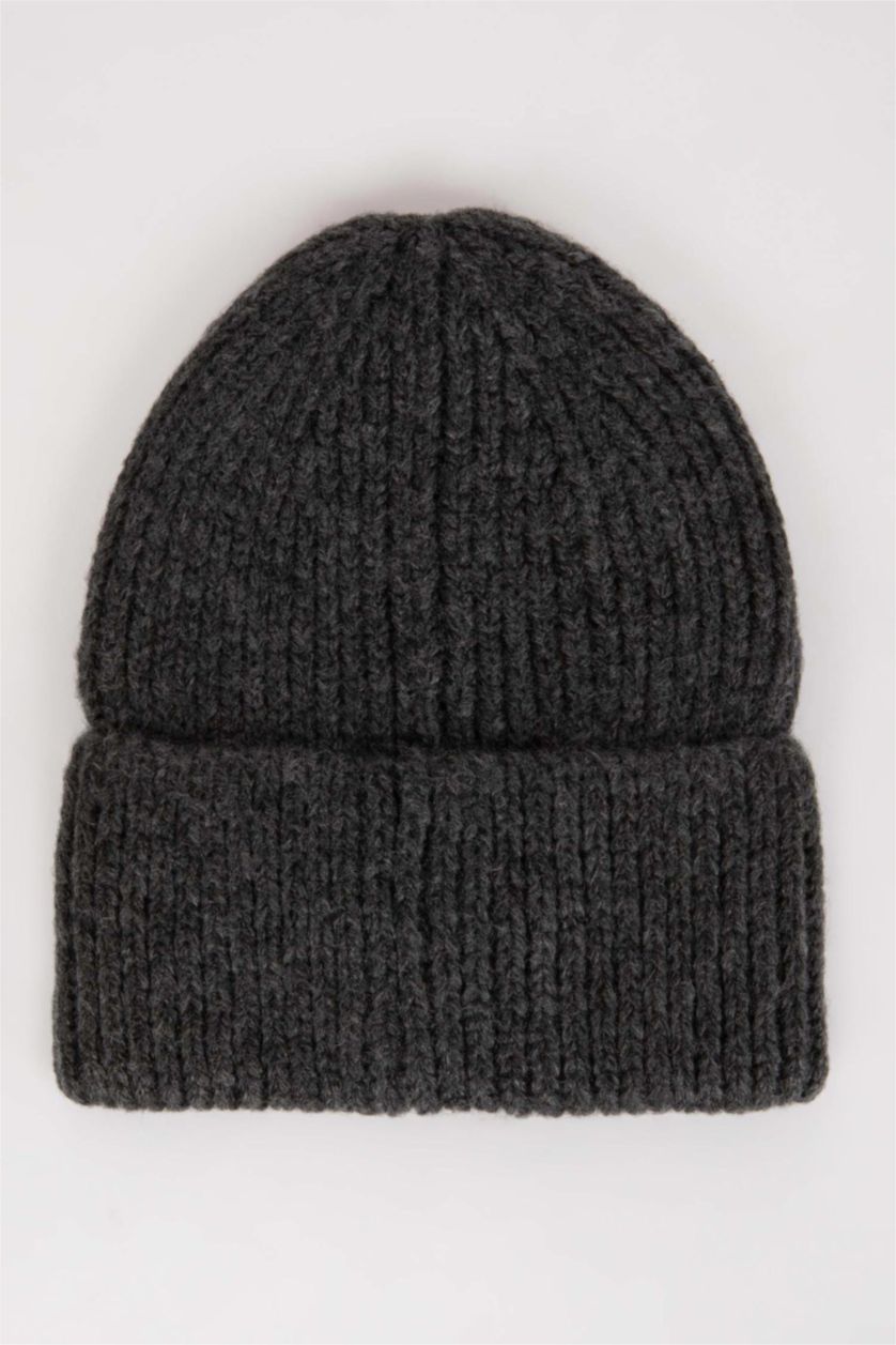 MAN Anthracite Man Woven Labeled Beanie