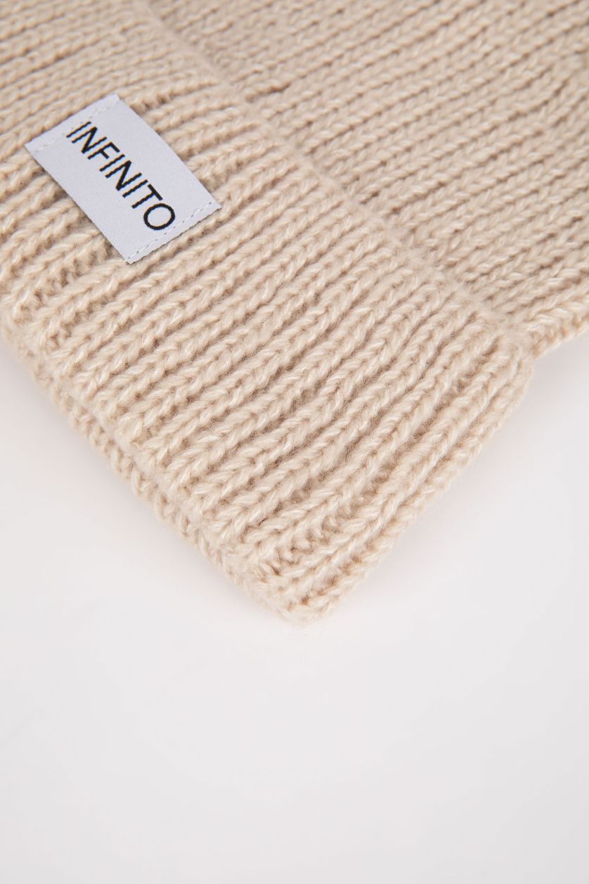 Erkek Bej Erkek Dokuma Etiketli Bere