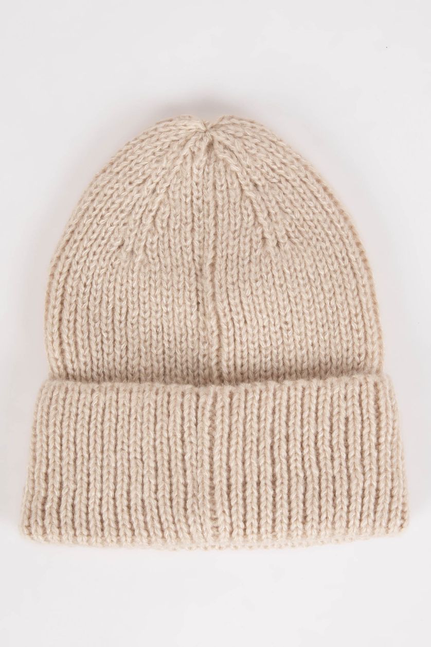 Erkek Bej Erkek Dokuma Etiketli Bere