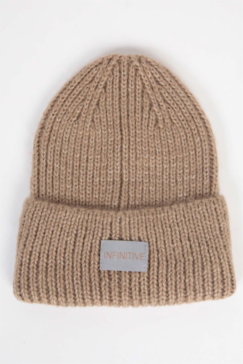 Мужчины Визон Шапка с патчем для мужчин