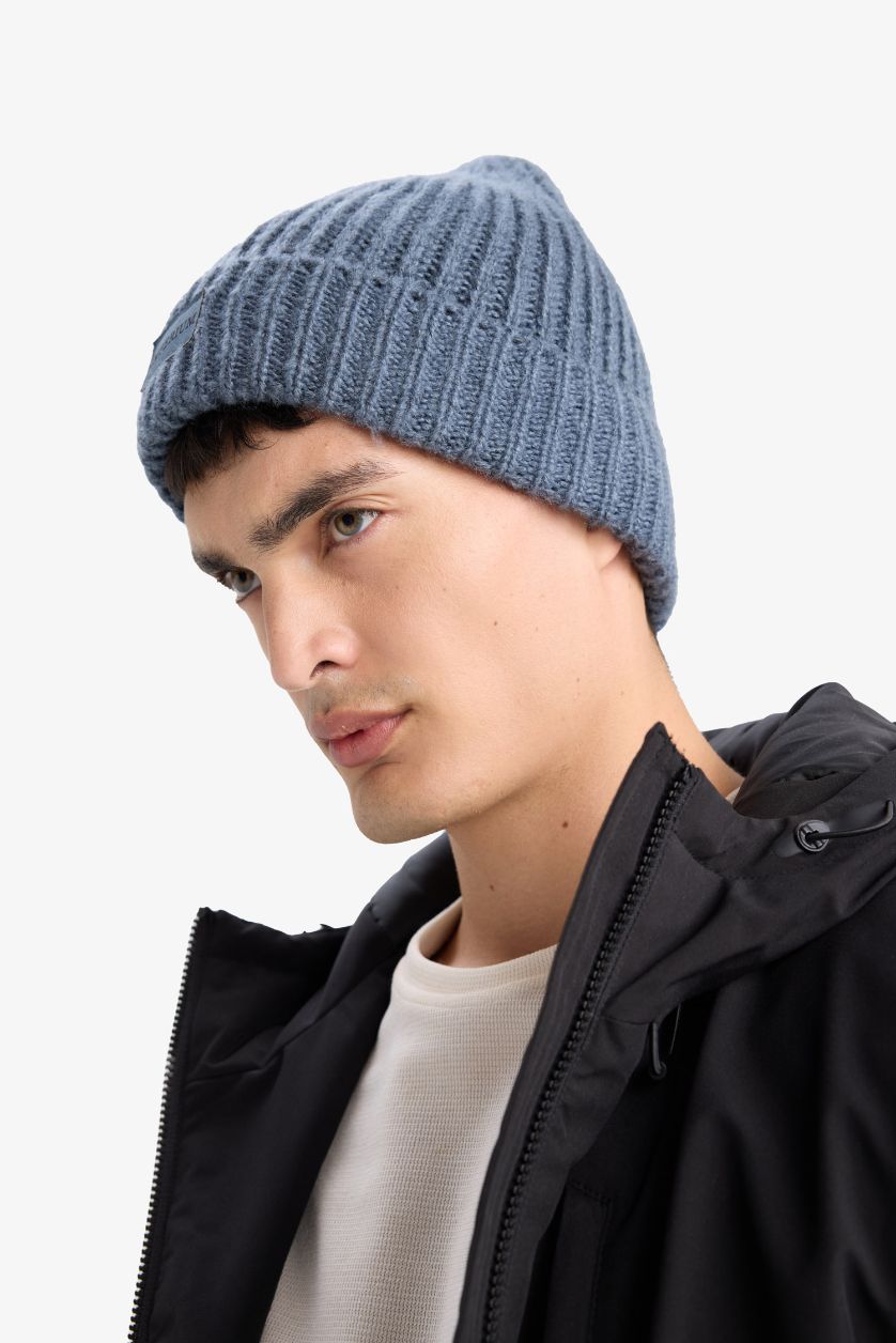 Erkek Mavi Erkek Dokuma Etiketli Bere