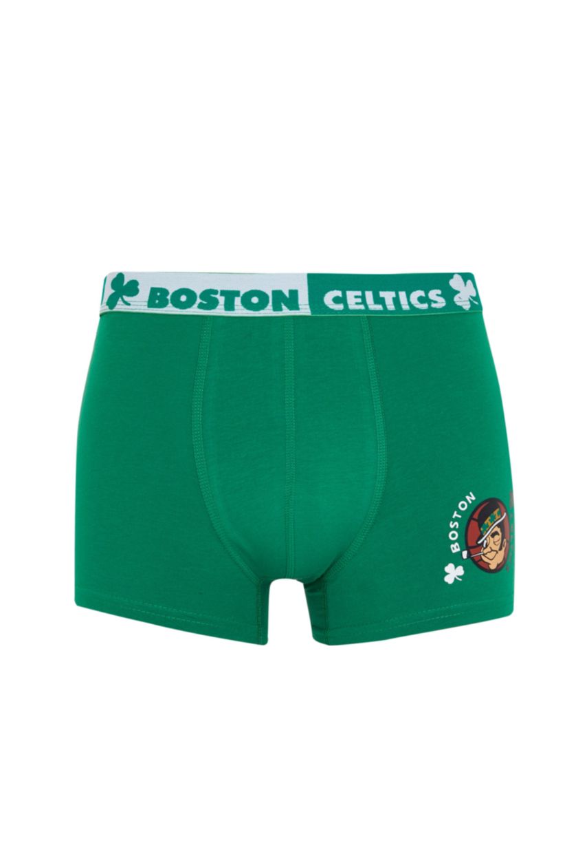 MAN Black 2 Pack Slim Fit NBA Boston Celtics Printed Boxer Set