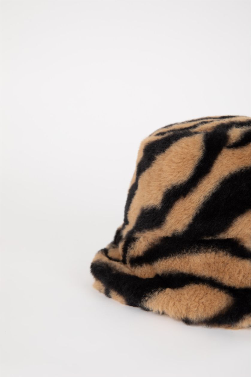 Kadın Açık Kahve Kadın Kışlık Bucket Şapka