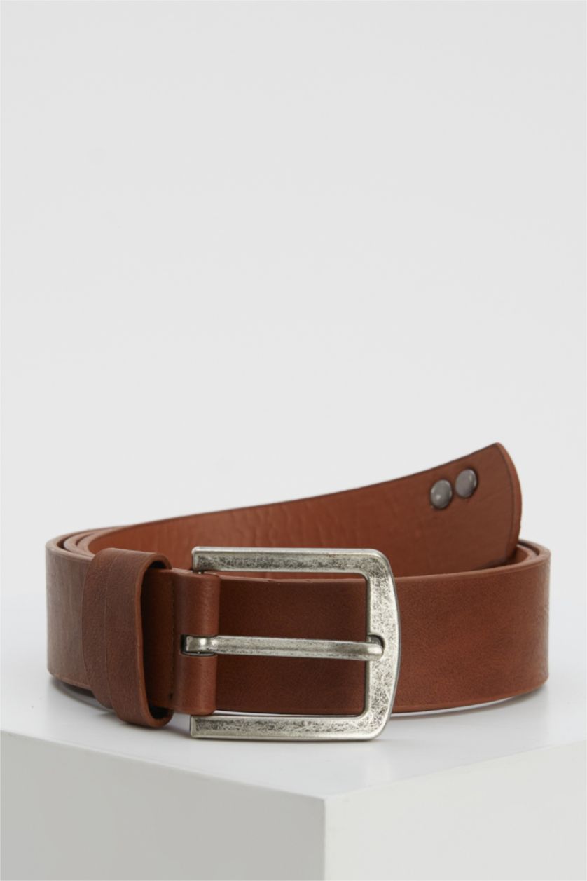 Erkek Taba Erkek Suni Deri Kemer